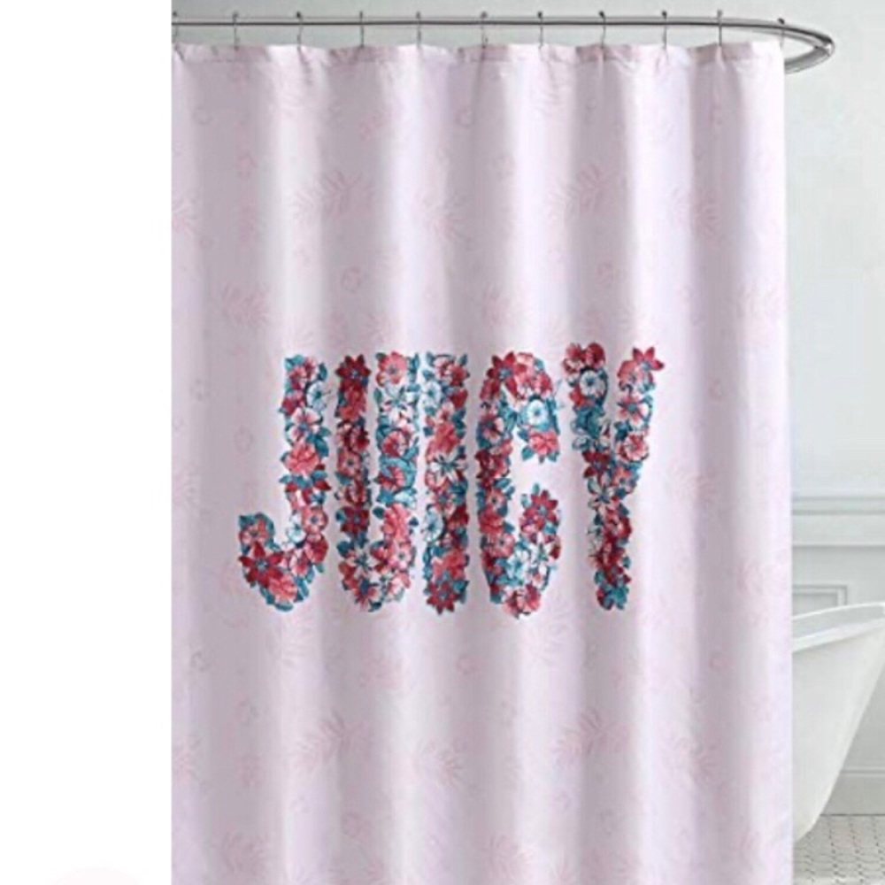 Juicy couture flower shower curtains